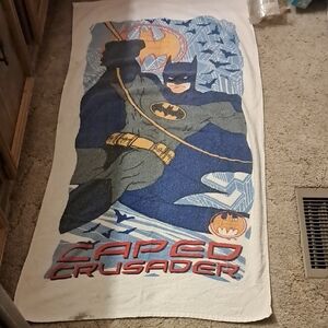 Vintage 1985 Or 1990s Batman Caped Crusader Towel